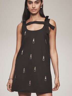Anthropologie Maeve Sleeveless Bow Shift Mini Dress